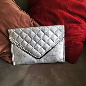 BCBG Generation Silver Envelope Purse